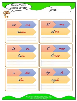 ö sesi Çalışma Sayfaları